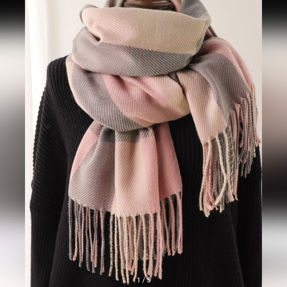 Verdusa Women's Multi-Color Long Shawl Grid Winter Warm Scarf - Picture 1 of 4